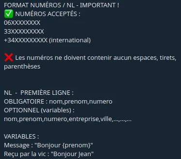 Documentation numlist