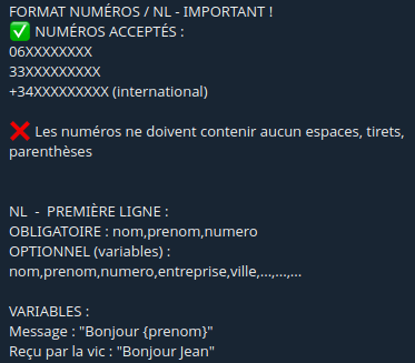 Documentation numlist